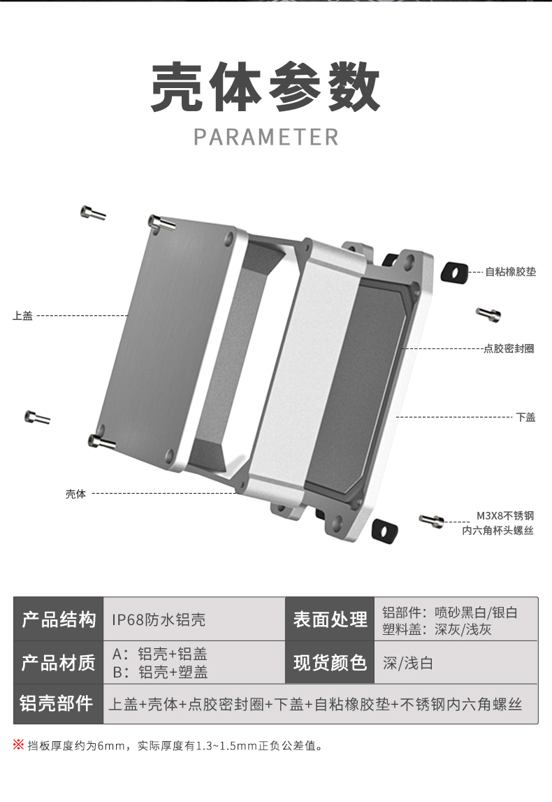 電子設(shè)備防水鋁外殼