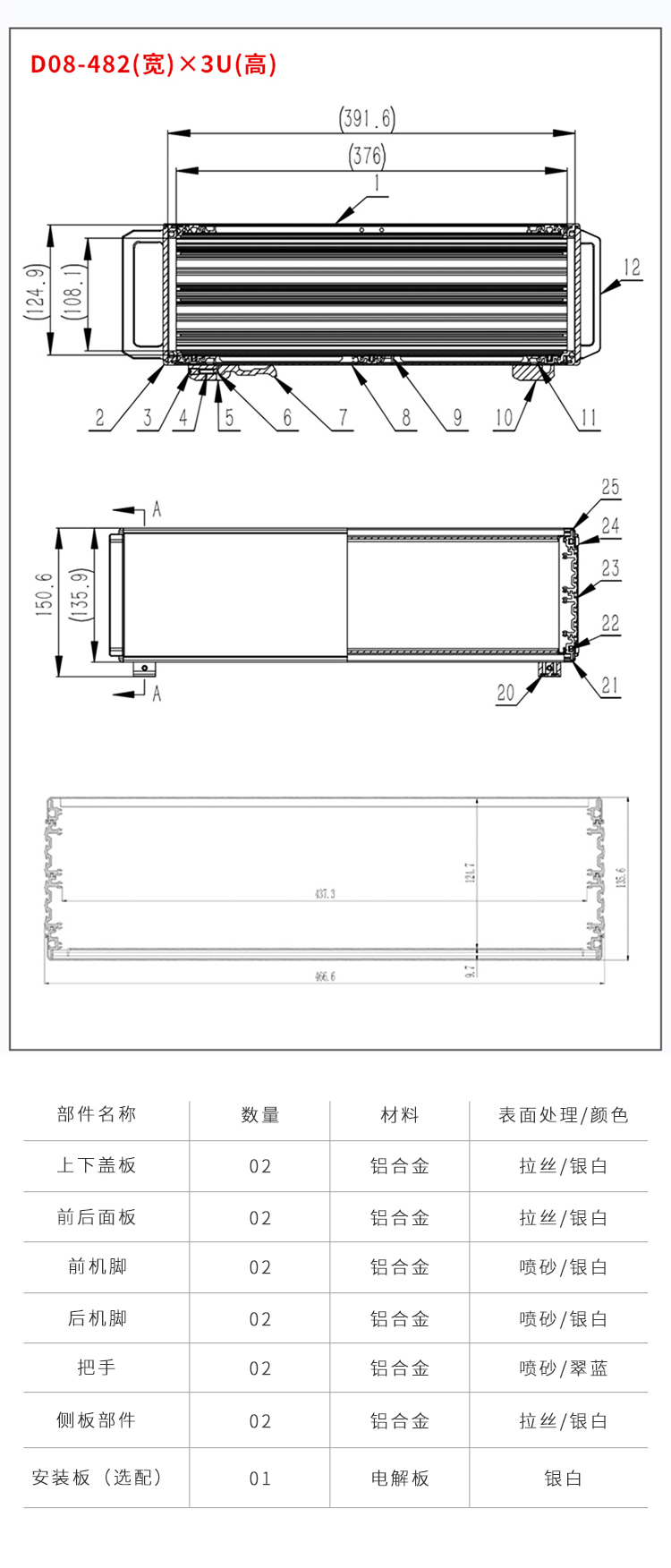 實(shí)驗(yàn)室儀器鋁合金機(jī)箱