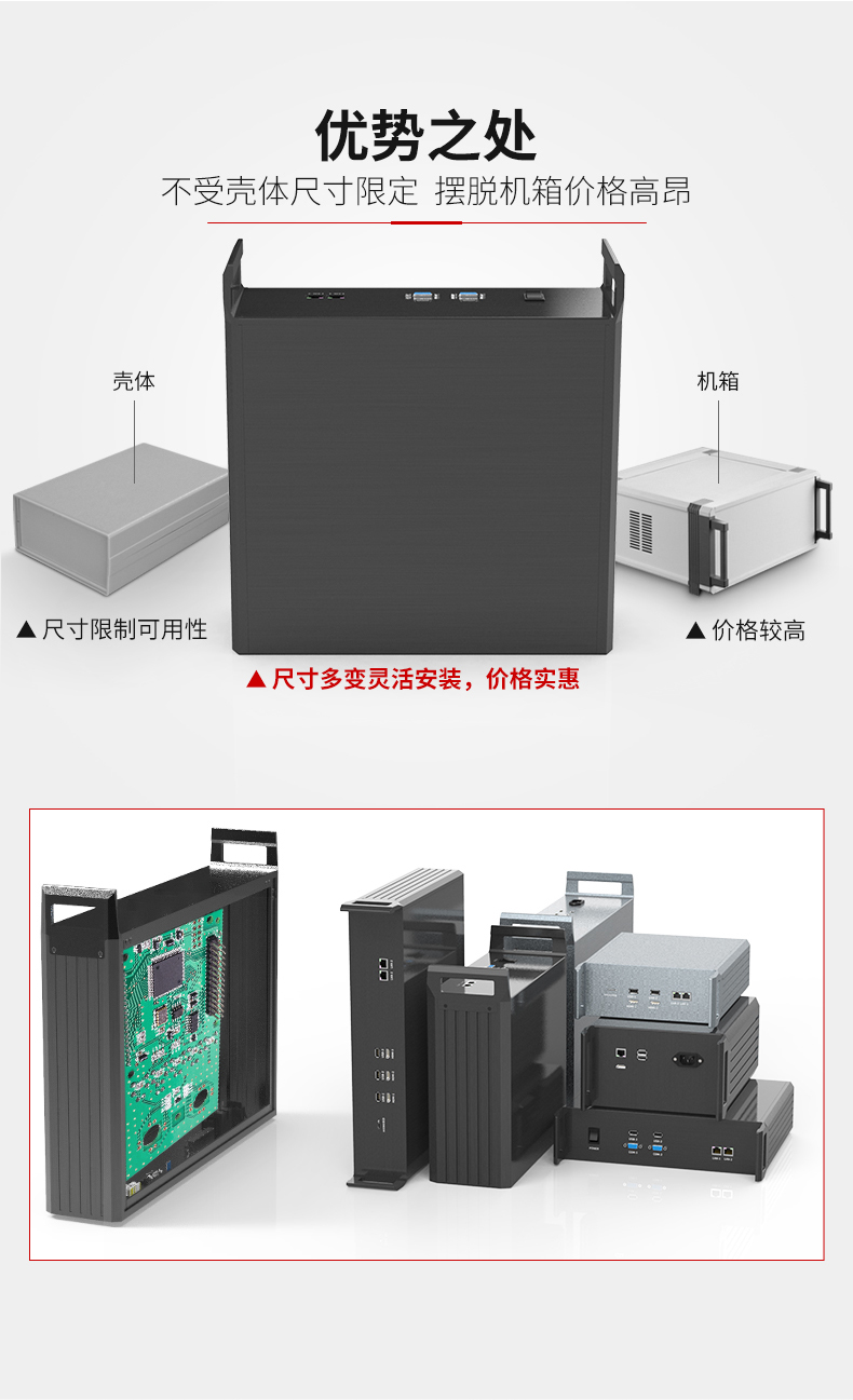 電子設(shè)備非標(biāo)定制鋁合金機箱