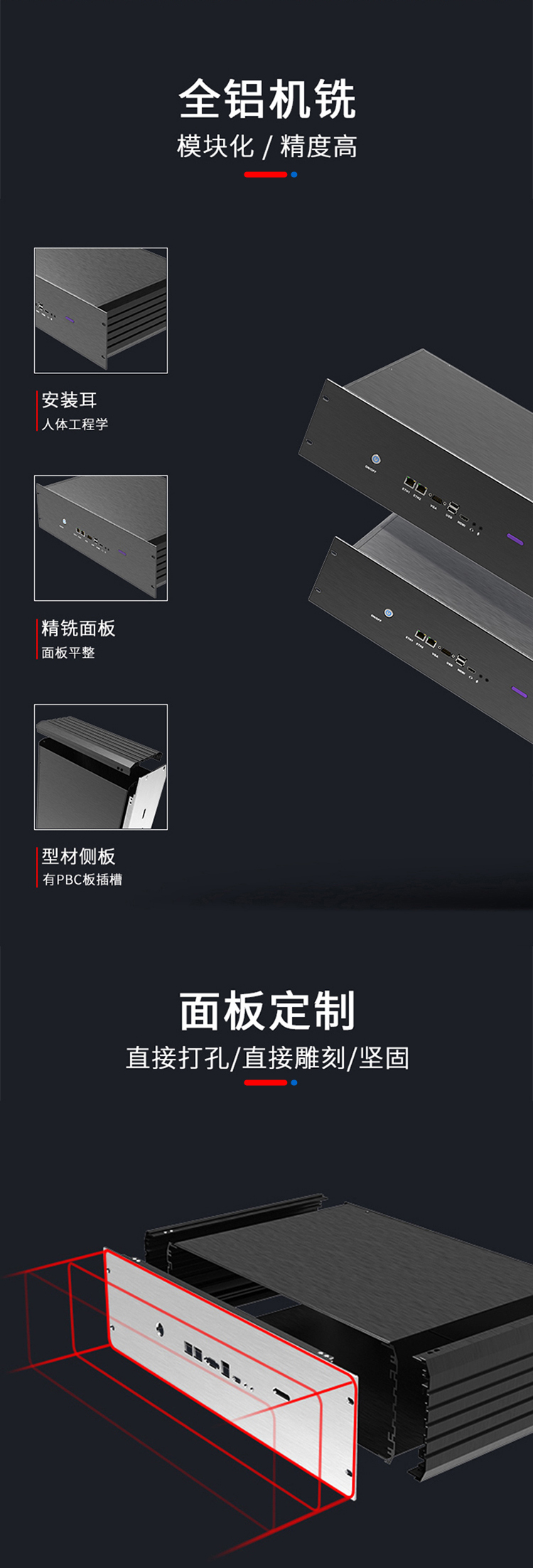 熱插拔19寸3U鋁合金機(jī)箱