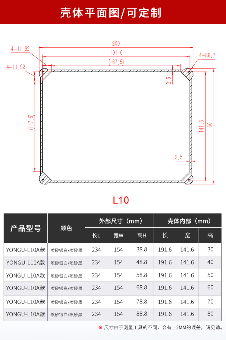 電控設(shè)備鋁合金防水外殼